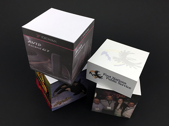 Printed Cube Memo Pads - Specialties Graphic Finishers